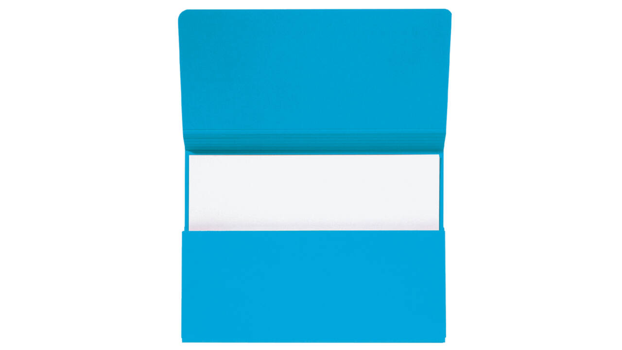 Pocketmap Secolor folio 100% gerecycled karton 250gr blauw