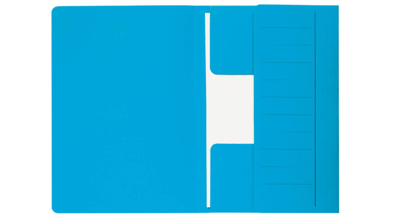 Dossiermap Djois Secolor Mammoet folio 3 kleppen 250gr recycled blauw