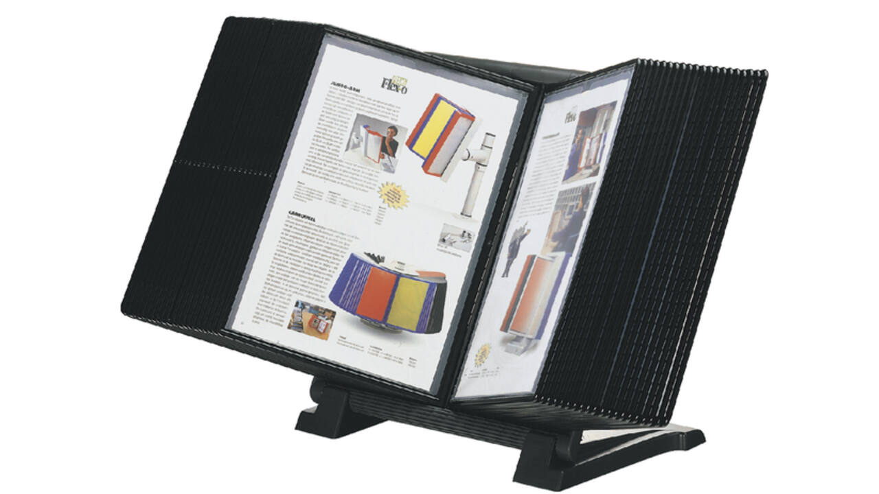 Infomanager Djois Flex-O-Frame basis met 10-tassen antraciet/blauw