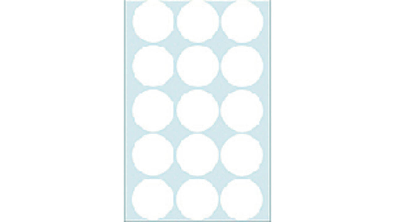 Etiket HERMA 2270 rond 32mm wit 480 stuks