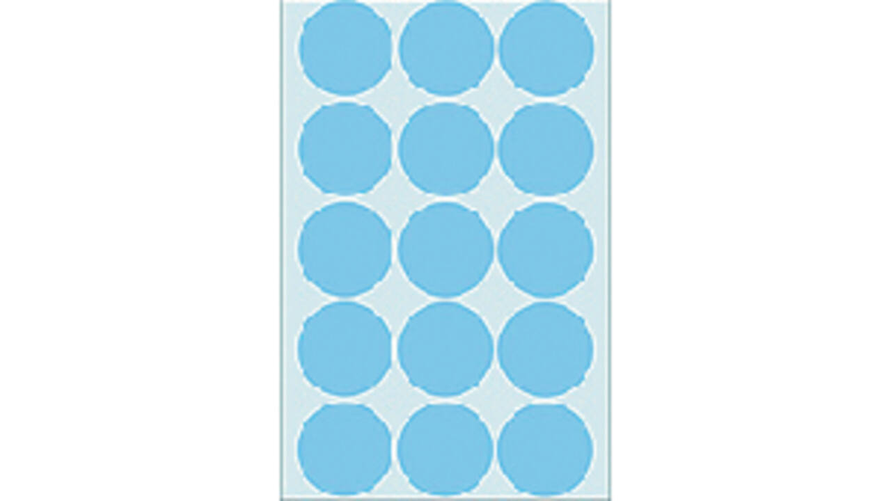 Etiket HERMA 2273 rond 32mm blauw 480 stuks