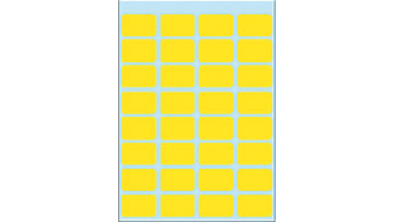 Etiket HERMA 3641 12x19mm geel 160 stuks