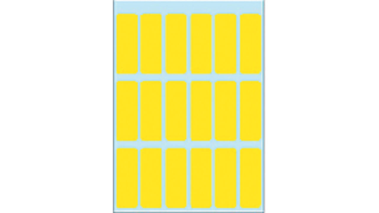 Etiket HERMA 3651 12x34mm geel 90 stuks