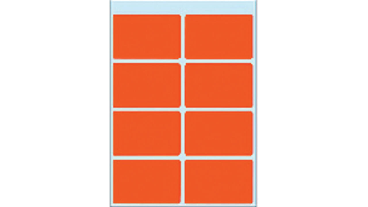 Etiket HERMA 3692 26x40mm rood 40 stuks