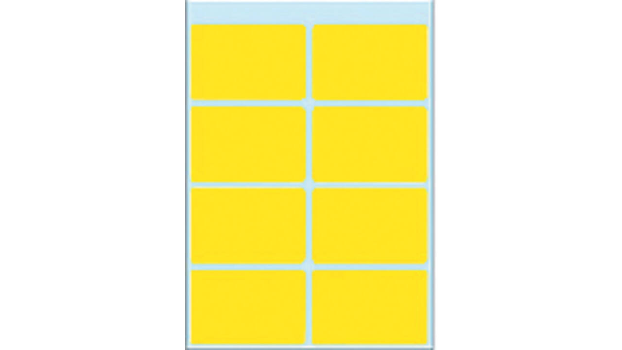 Etiket HERMA 3691 26x40mm geel 40 stuks