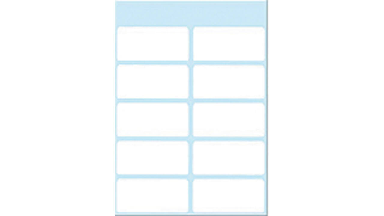 Etiket HERMA 3738 19x40mm wit 70 stuks