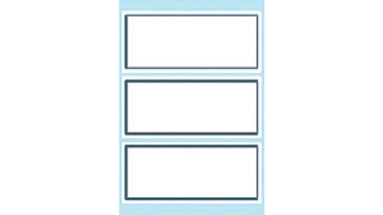 Etiket HERMA 5711 36x80mm schrift grijs kader 18 stuks