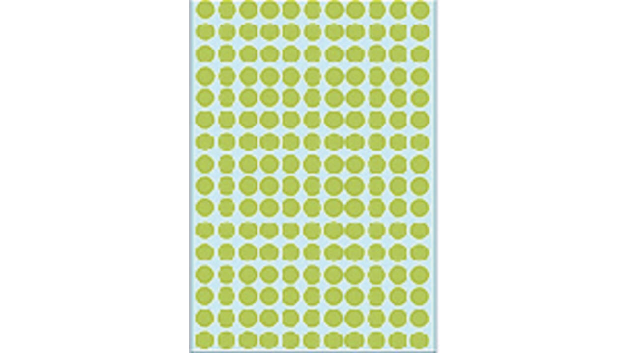 Etiket HERMA 2215 rond 8mm groen 5632 stuks
