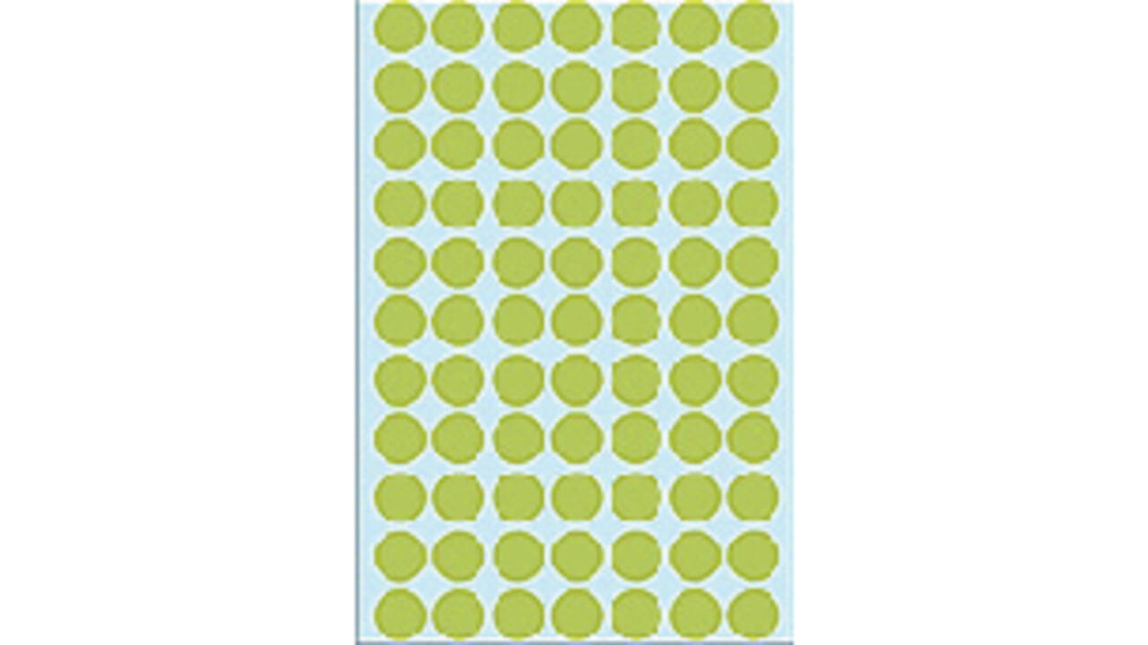 Etiket HERMA 2235 rond 13mm groen 2464 stuks