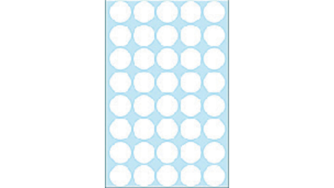 Etiket HERMA 2250 rond 19mm wit 1280 stuks