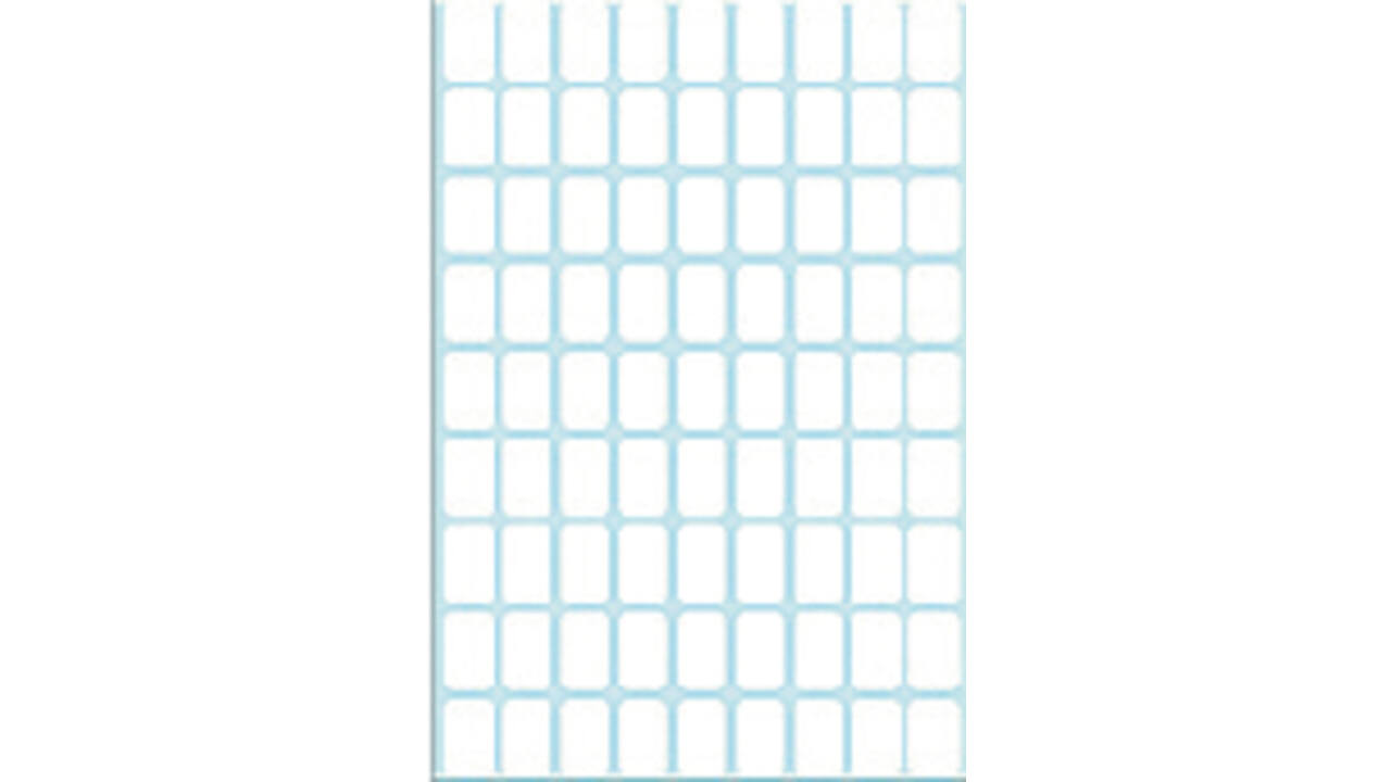 Etiket HERMA 2330 10x16mm wit 2592 stuks