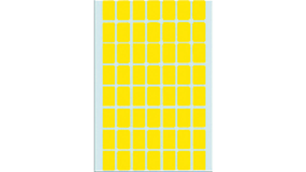 Etiket HERMA 2341 12x18mm geel 1792 stuks