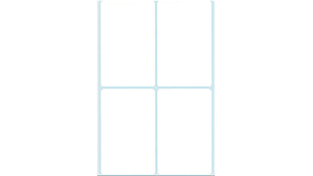Etiket HERMA 2490 52x82mm wit 128 stuks