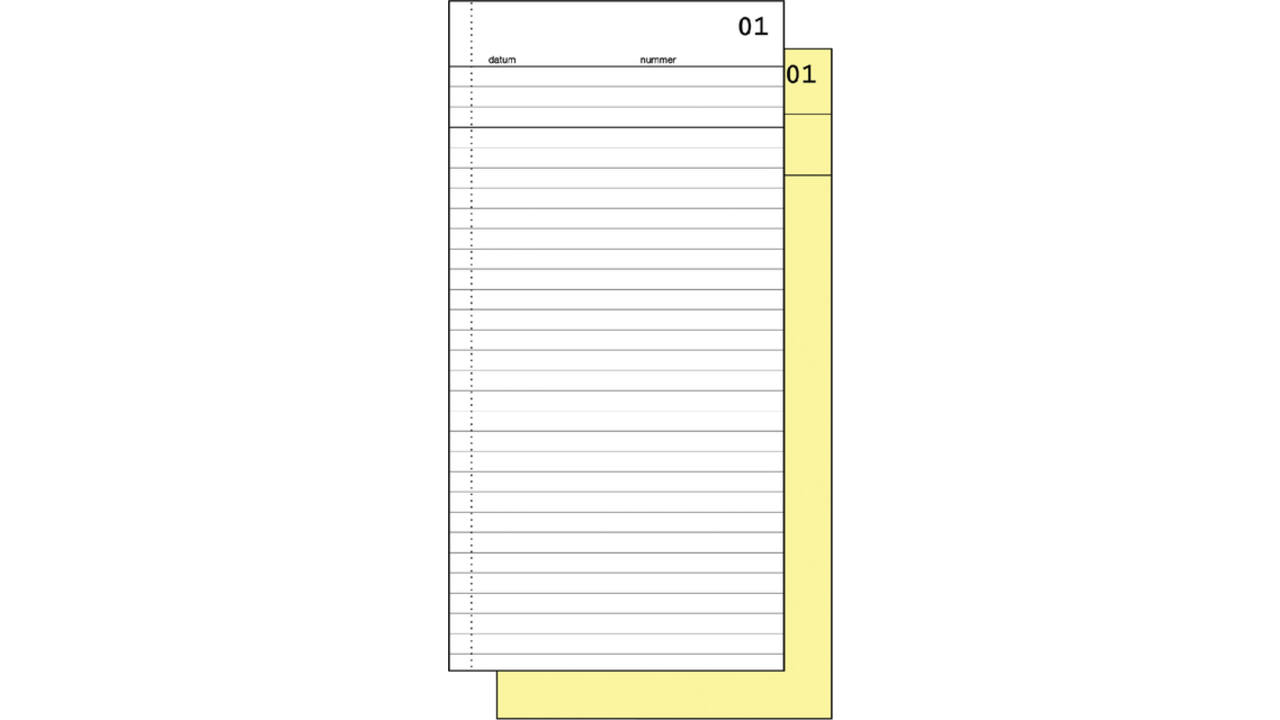 Commissieboek Expres SI-30020 210x105mm 50x2vel