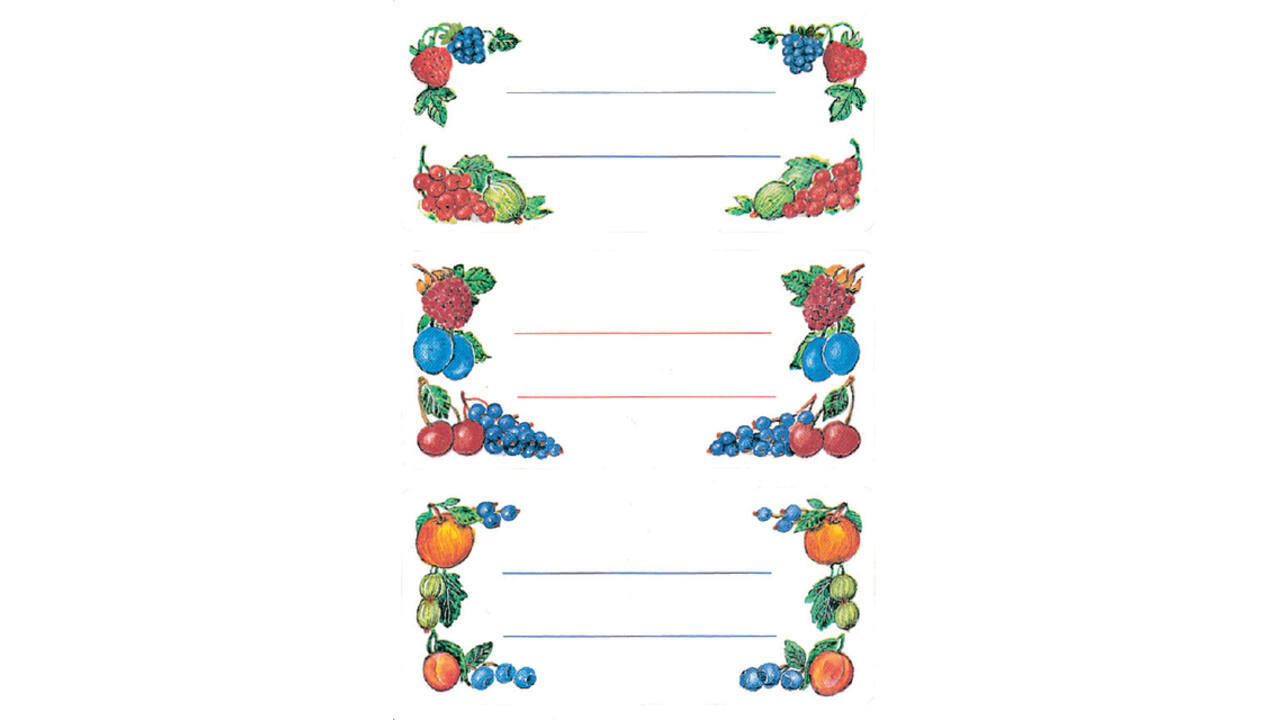 Etiket HERMA 3784 keuken fruit