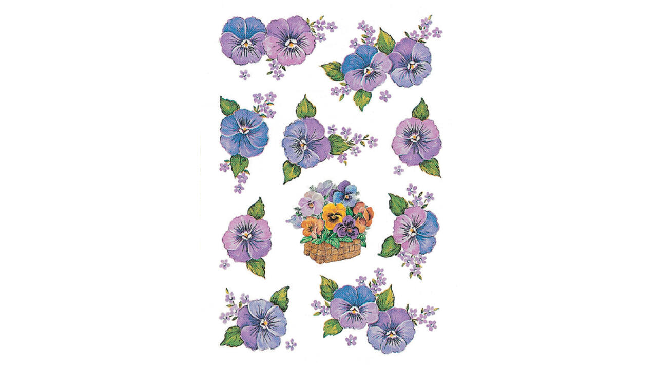 Etiket HERMA 3818 bloem paars