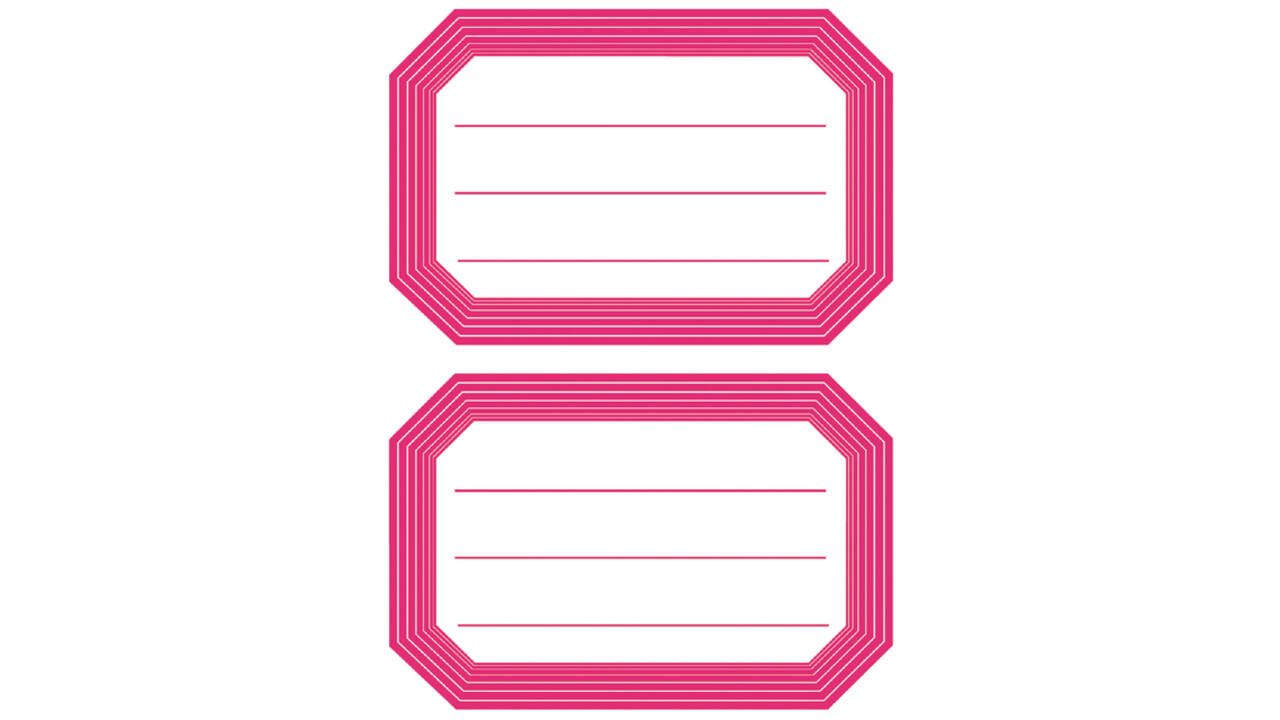 Etiket HERMA 5712 82x55mm schrift rode rand 12 stuks