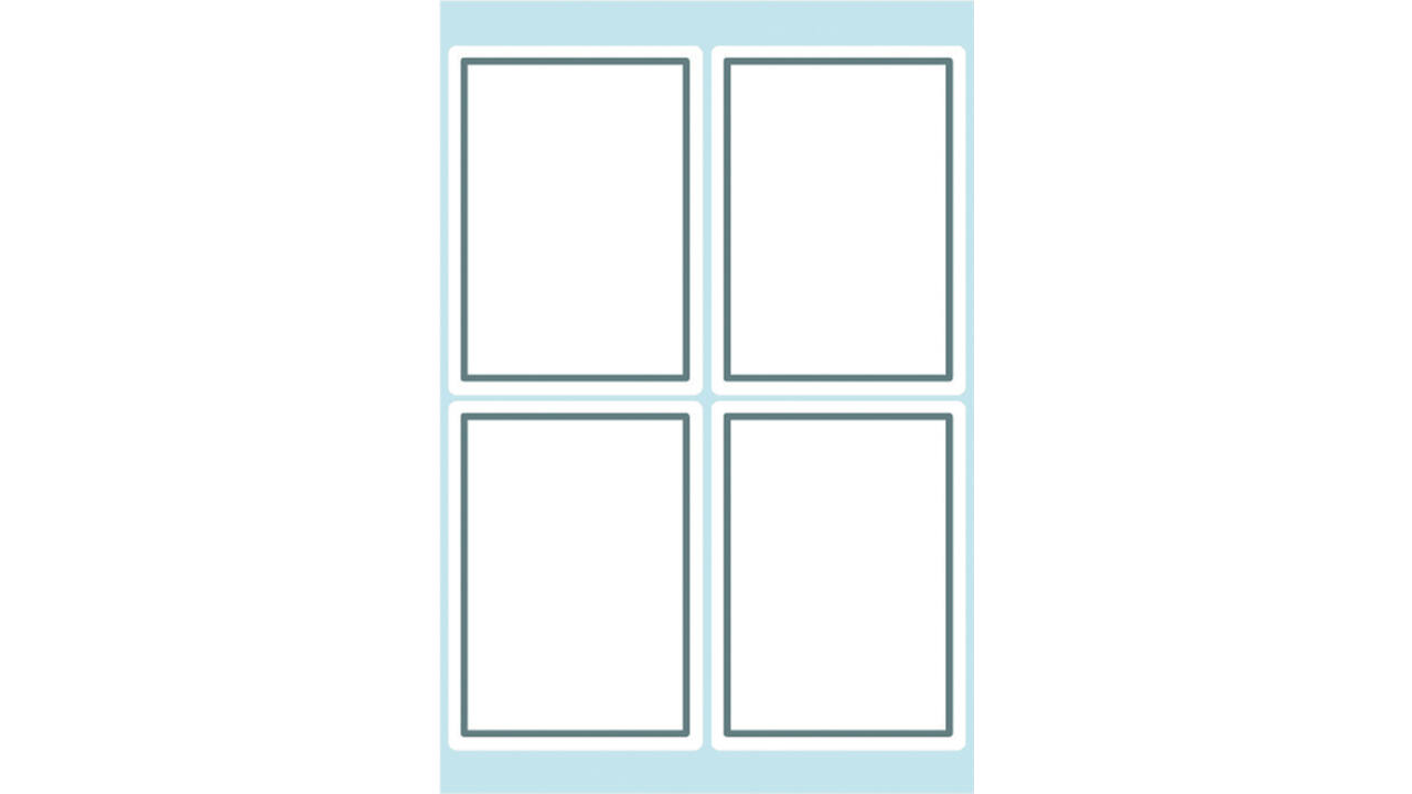 Etiket HERMA 5713 40x55mm schrift grijs kader 24 stuks