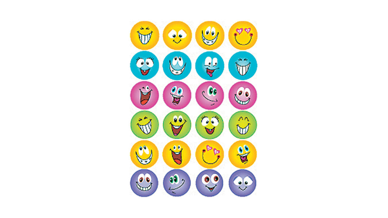 Etiket HERMA 6818 smiley glitter folie