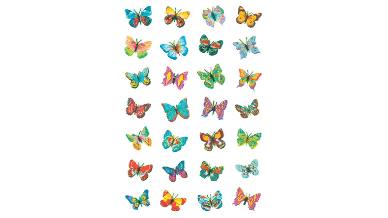Etiket HERMA 6819 vlinder glitter folie