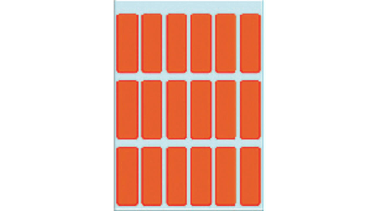Etiket HERMA 3652 12x34mm rood 90 stuks