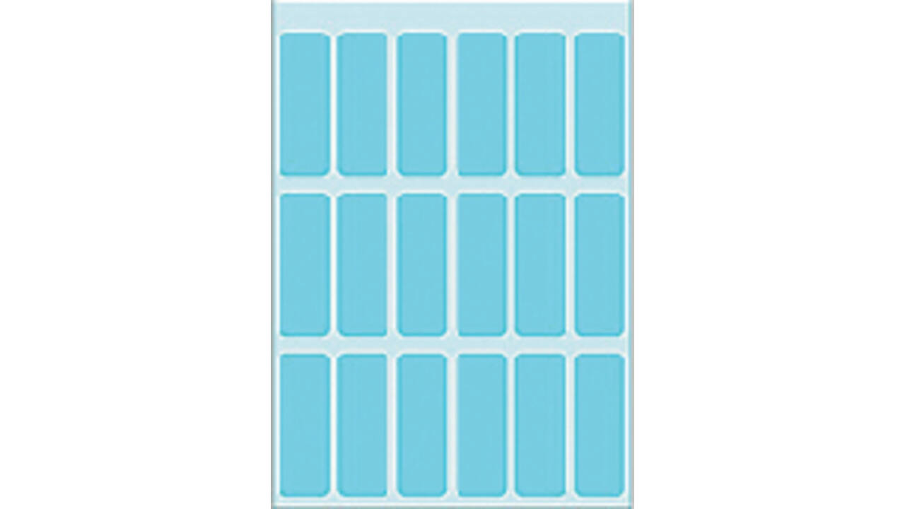 Etiket HERMA 3653 12x34mm blauw 90 stuks