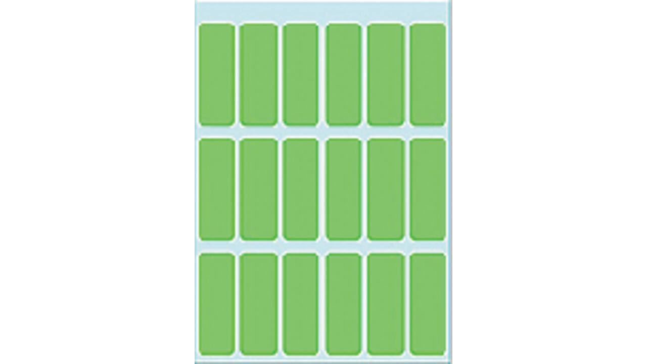Etiket HERMA 3655 12x34mm groen 90 stuks