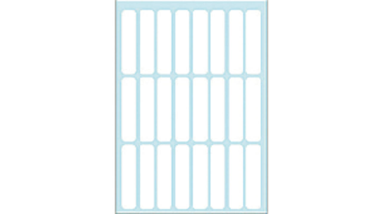 Etiket HERMA 3724 8x36mm wit 168 stuks