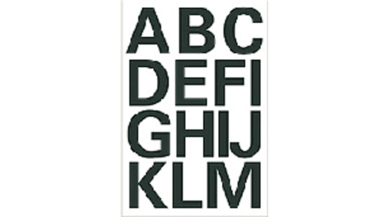 Etiket HERMA 4167 25mm letters A-Z zwart