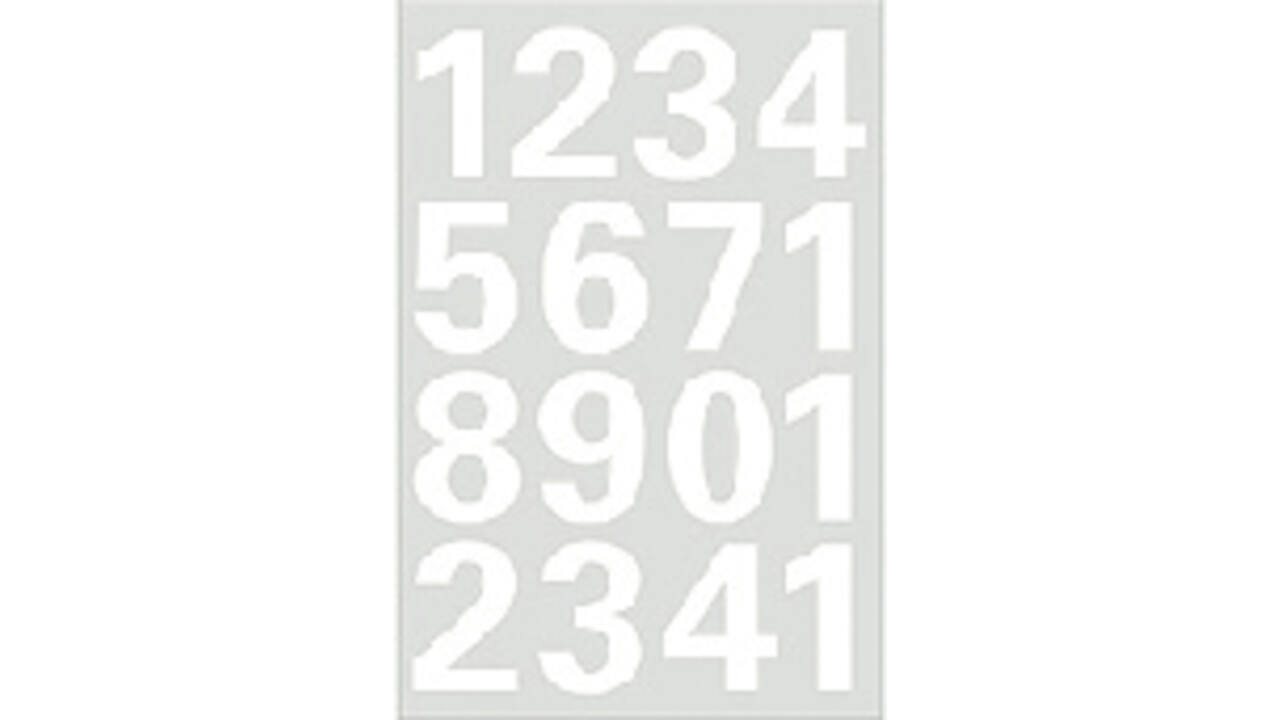 Etiket HERMA 4170 25mm getallen 0-9 wit