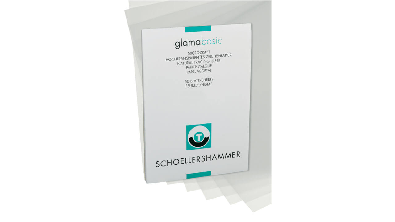 Ontwerpblok Schoellershammer A3 80-85gr transparant 50 vel
