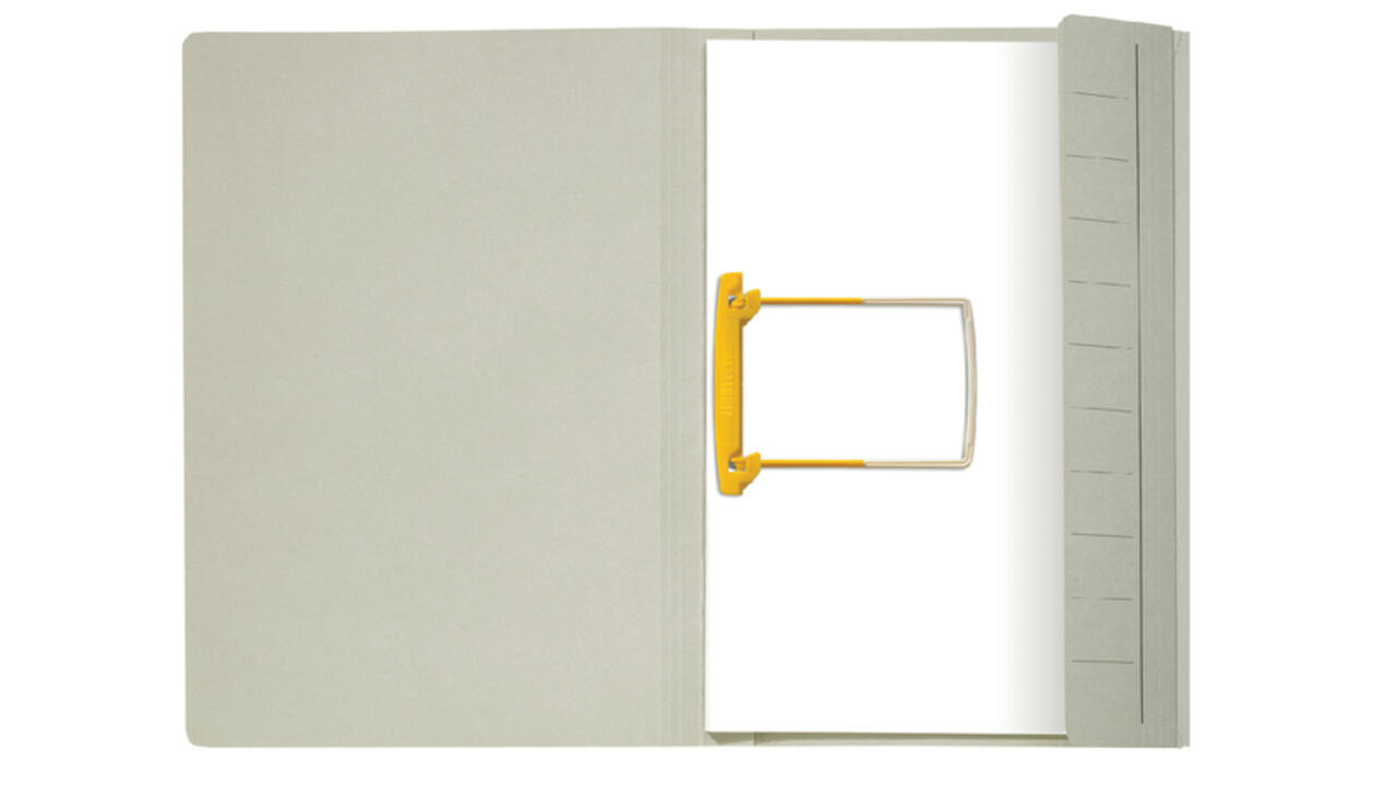 Combimap Secolor folio 1 klep recycled 250gr grijs