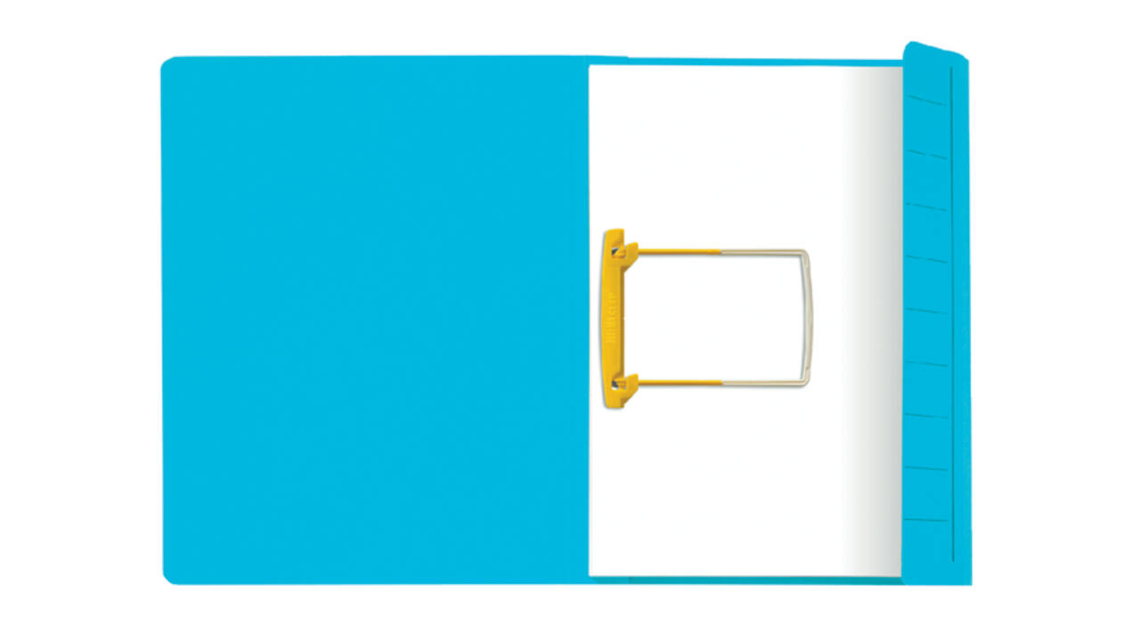 Clipmap Secolor A4 100% gerecycled karton 250gr blauw verpakt per 10 stuks