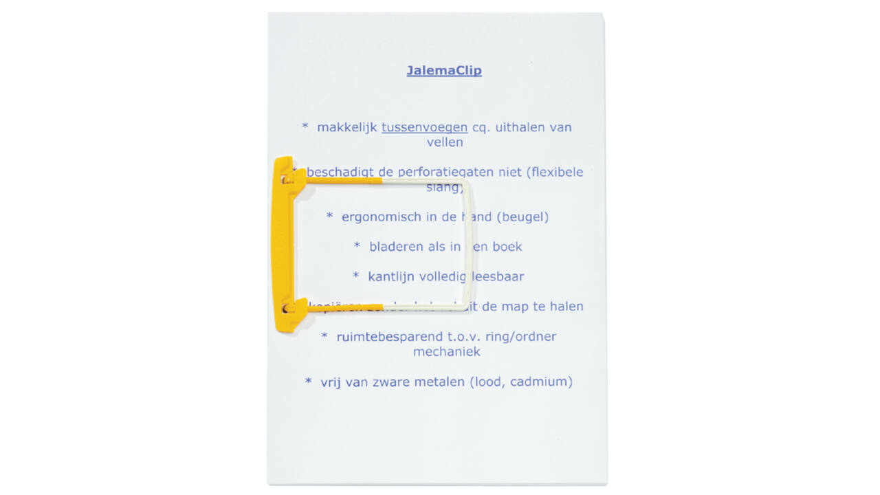 Bundelmechaniek Djois JalemaClip Plus geel 100 stuks
