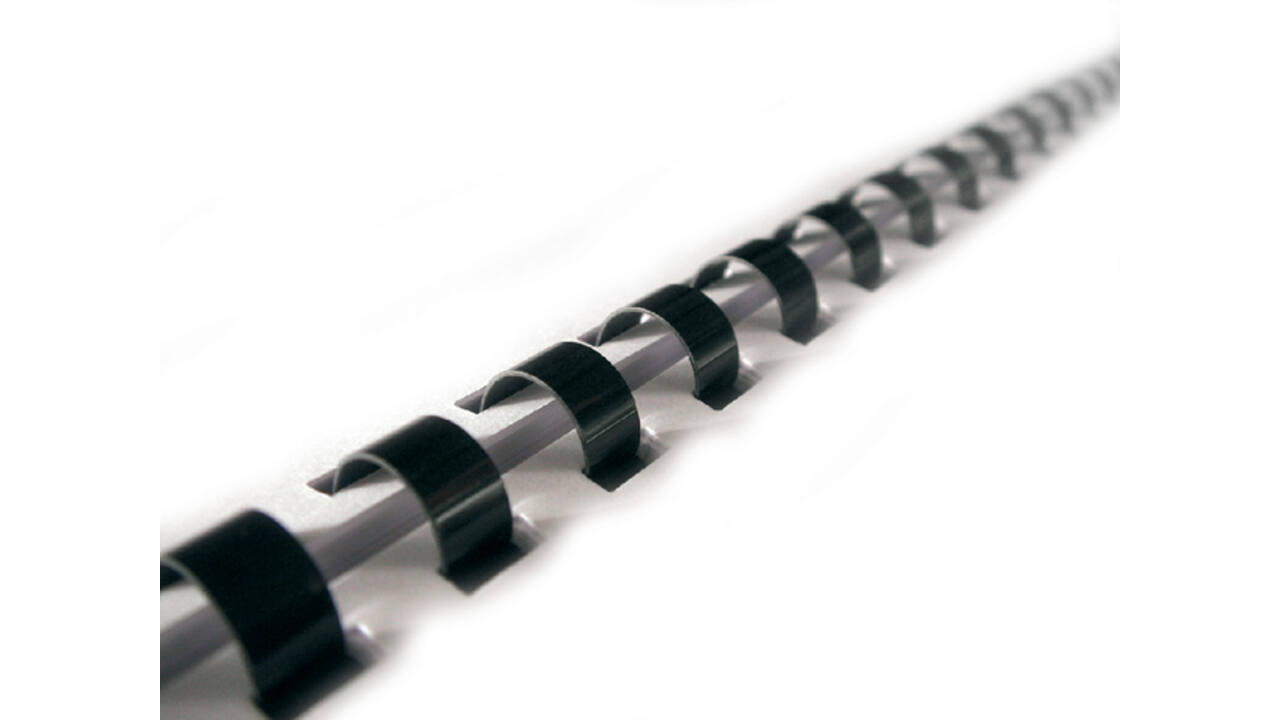 Bindrug GBC 6mm 21rings A4 zwart 100 stuks