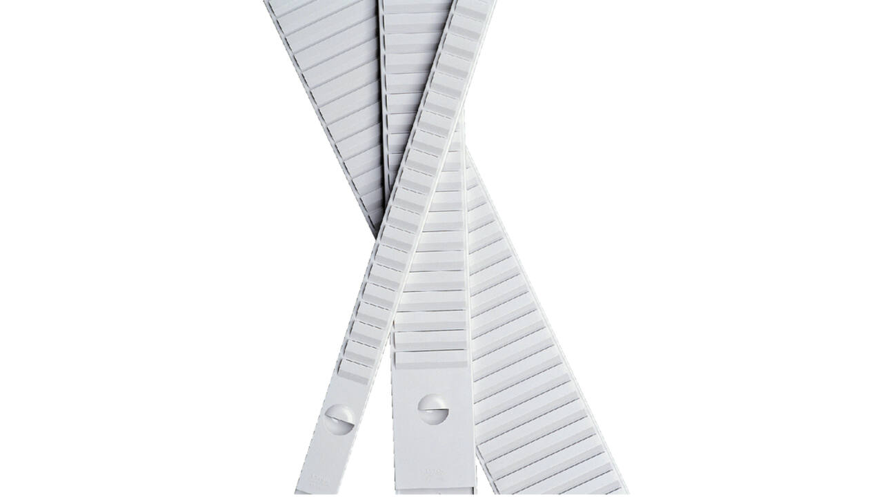 Planbordelement Djois formaat 3 77mm 50 sleuven grijs