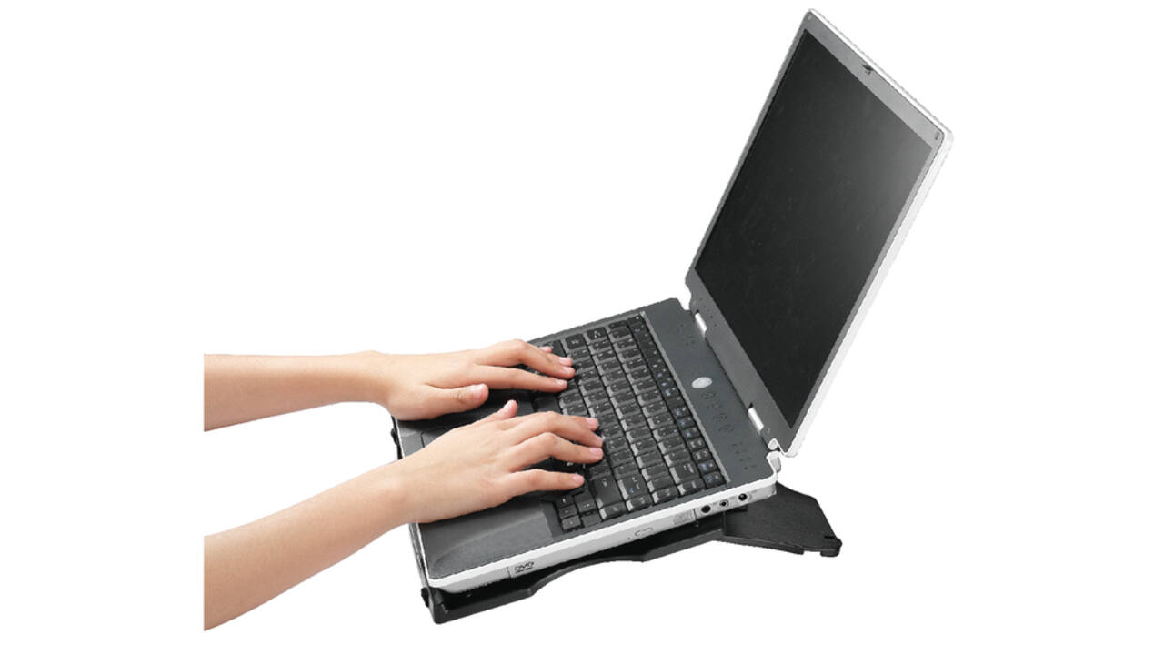 Laptopstandaard Quantore verstelbaar antraciet
