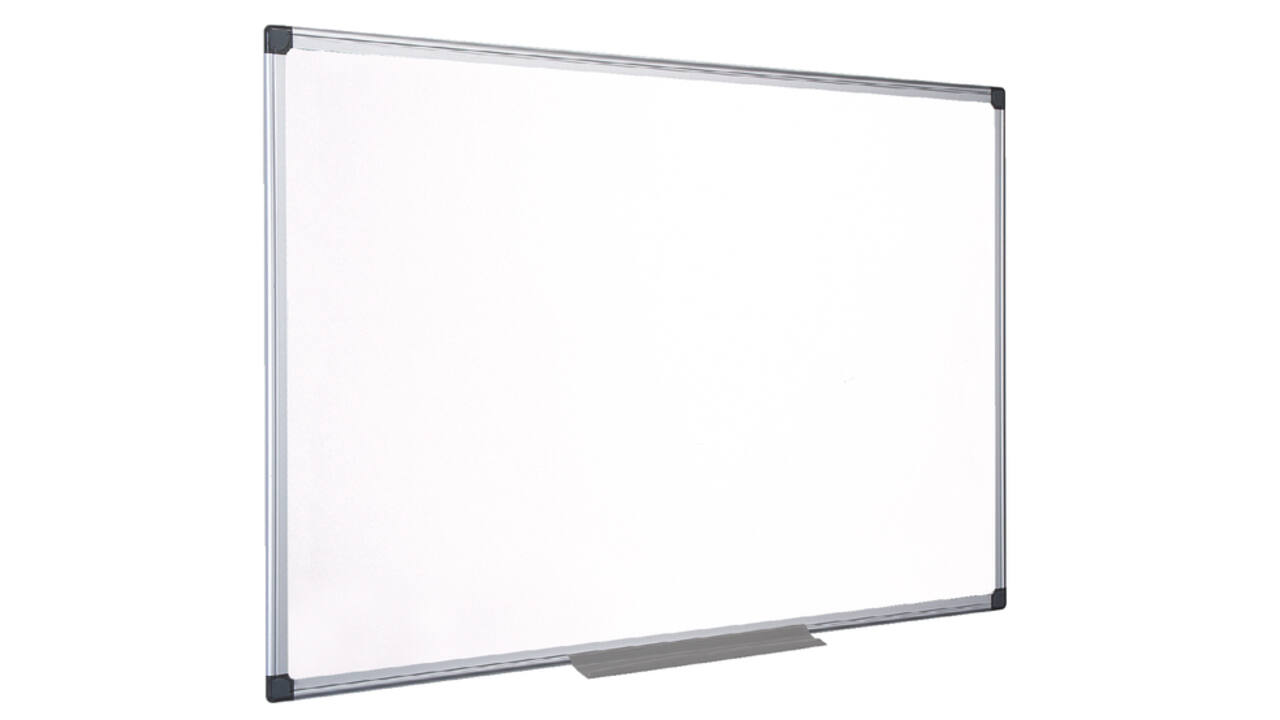 Whiteboard Quantore 90x120cm magnetisch gelakt staal