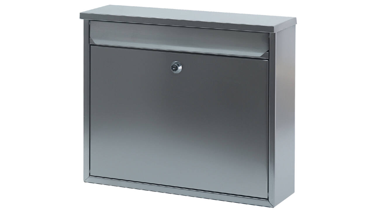 Wandbrievenbus mat RVS 36x10x31cm