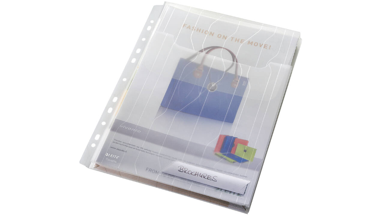 Combifile Leitz harmonica zichtmap A4 PP transparant 3 stuks