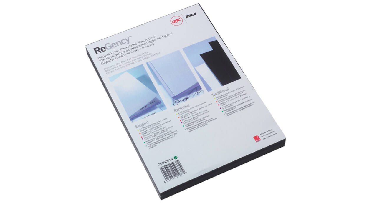 Voorblad GBC A4 chromo karton 250gr wit 100 stuks