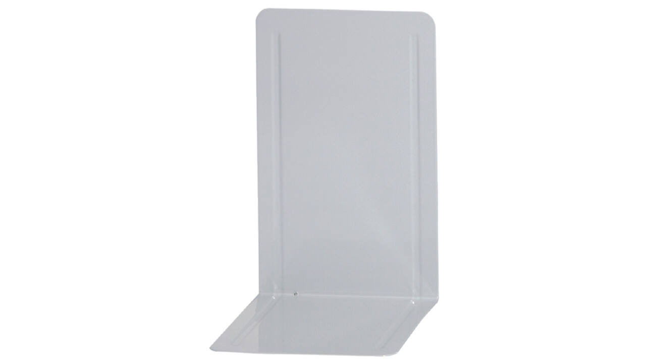 Boekensteun MAUL Pro 140x120x240mm set 2 staal wit