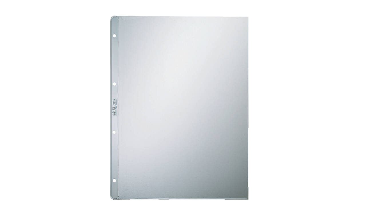 Showtas Leitz Premium copy safe 0.12mm 4-gaats PP A4 transparant 100 stuks