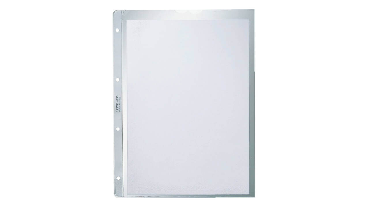Showtas Leitz Premium copy safe 0.13mm 4-gaats PP A4 transparant 100 stuks