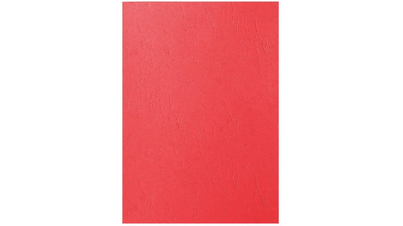 Voorblad GBC A4 lederlook rood 100 stuks