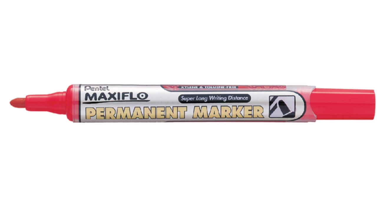 Viltstift Pentel NLF50 Maxiflo rond 1mm rood