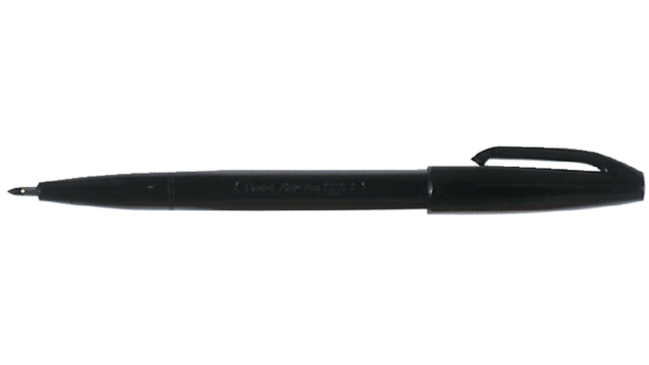 Fineliner Pentel Signpen S520 medium zwart