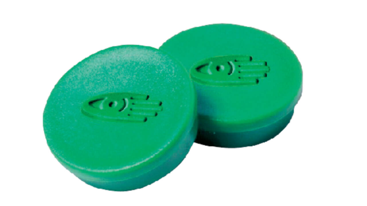 Magneet Legamaster 30mm 850gr groen 10 stuks
