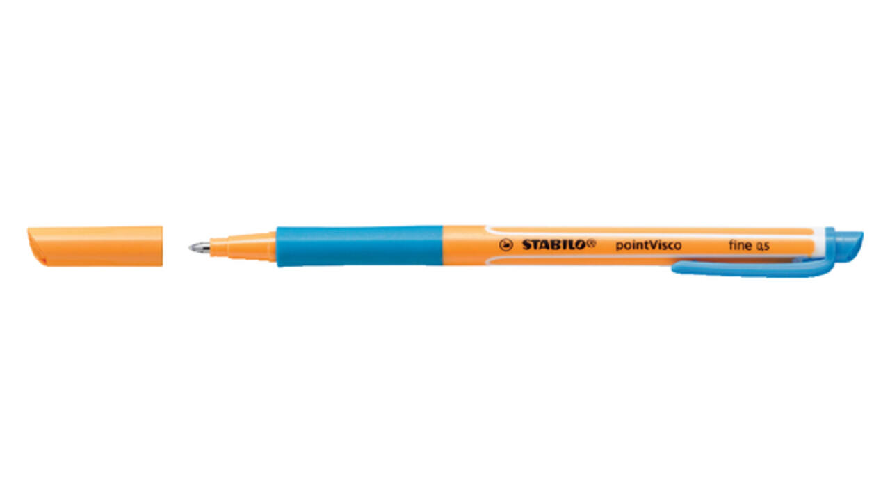 Rollerpen STABILO PointVisco 1099/51 fijn azuurblauw