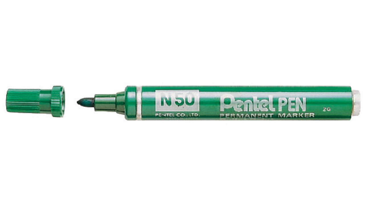 Viltstift Pentel N50 rond 1.5-3mm groen